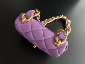 1 trendy cc flap bag balck purple for women 67 in 17 cm 2799 1311