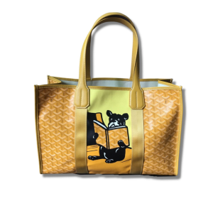 Villette Tote Bag MM Navy Blue/Yellow For Women 17.7in/45cm VILLETMMLTY08CL08X  - 2799-1328