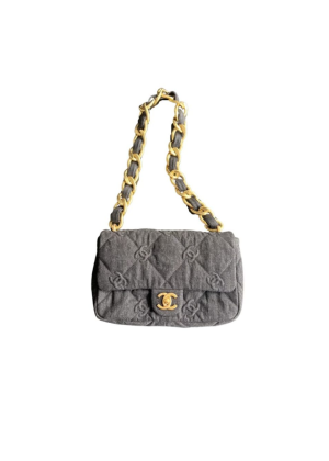 trendy cc flap bag grey for women 95 in 24 cm 2799 1337