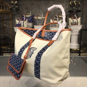 1 double sided shopping bag whitenavy bluered for women 142in36cm 2799 1346