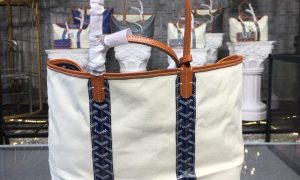 2 double sided shopping bag whitenavy bluered for women 142in36cm 2799 1346