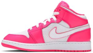 4-Jordan 1 Mid Hyper Pink White  - 2799-408