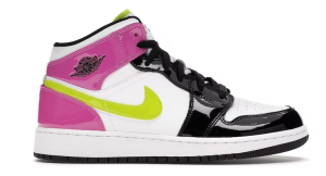 1 jordan lateral 1 mid white black cyber pink gs 2799 433