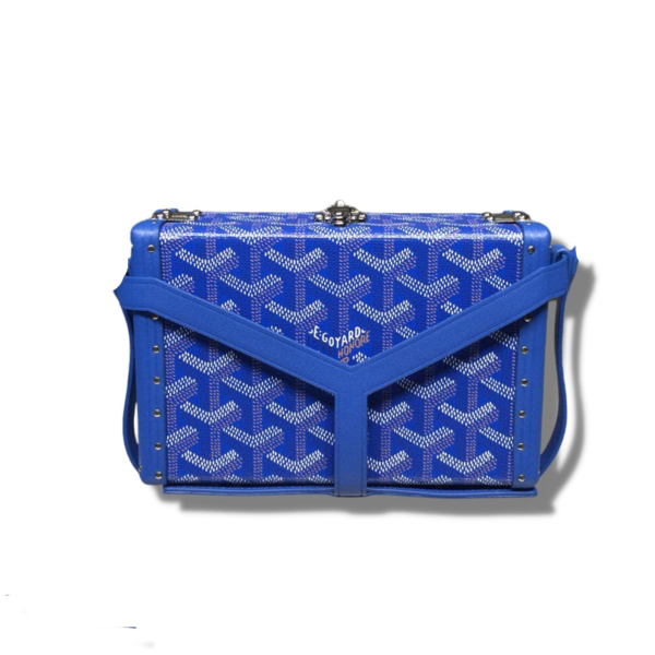 minaudiere trunk bag bluedark greenorange for women 67in17cm 2799 1396