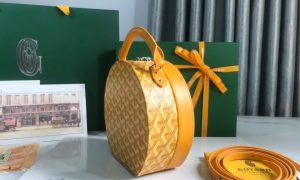 3-The Alto Hatbox Trunk Bag Women Green/Yellow/Navy Blue For Women 7.1in/18cm ALTOBCPMLTY09CL09P  - 2799-1399