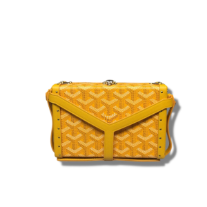 minaudiere trunk bag yellowbrownnavy blue for women 67in17cm 2799 1402