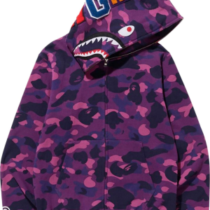 2799 Gucci jacquard trim sweatshirt BAPE Color Camo Shark Full Zip Hoodie Purple Acm Shop