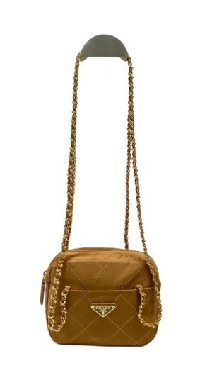 vintage chain rhombus bag brown green khaki for women 75 in 19 cm 2799 1429