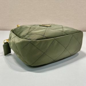 1-Vintage Chain Rhombus Bag Brown/ Green Khaki For Women 7.5 in / 19 cm  - 2799-1429