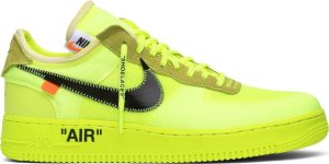 Nike Air Force 1 Low Off-White Volt  - 2799-531