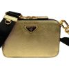 small prada brique Soft bag gold tone for women 74 in 19 cm 2799 1442