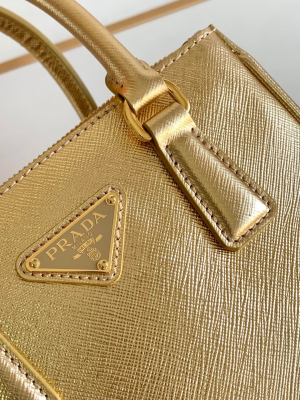 2-Galleria Saffiano Mini Bag Black/Burgundy/Pink/Gold Tone For Women 7.8 in / 20 cm 1BA906_NZV_F0002_V_EOM  - 2799-1468