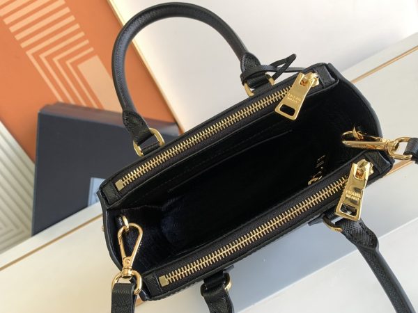 12 galleria saffiano mini bag Cosmetic blackburgundypinkgold tone for women 78 in 20 cm 1ba906 nzv f0002 v eom 2799 1468
