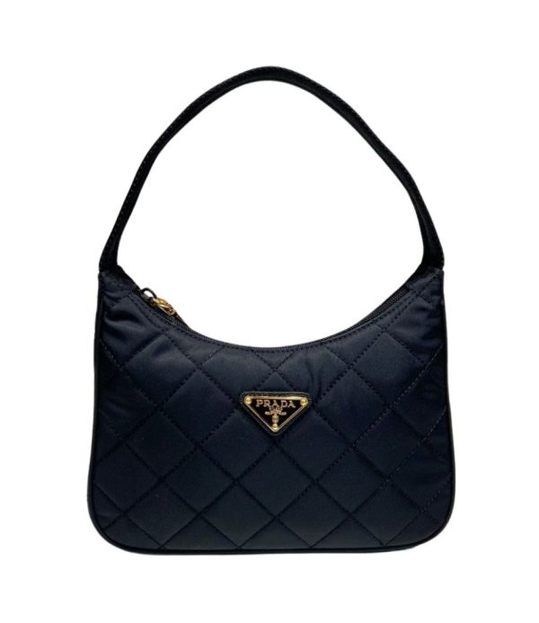 contenitore maniglia tessutu quilted shoulder bag black for women 91 in 23 cm 2799 1469