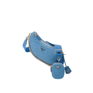 10 re edition 2005 raffia bag blue for women 1bh204 2a2t f0076 v v9l 2799 1493