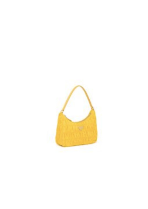 1 mini bag nylon and saffiano yellow in nylon with silver tone for women 2799 1509