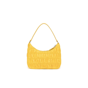 2 mini bag nylon and saffiano yellow in nylon with silver tone for women 2799 1509