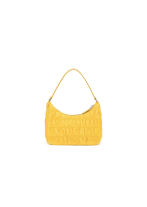 2 mini bag nylon and saffiano yellow in nylon with silver tone for women 2799 1509