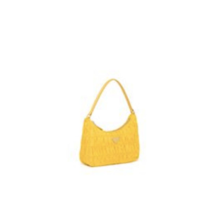 3 mini bag nylon and saffiano yellow in nylon with silver tone for women 2799 1509
