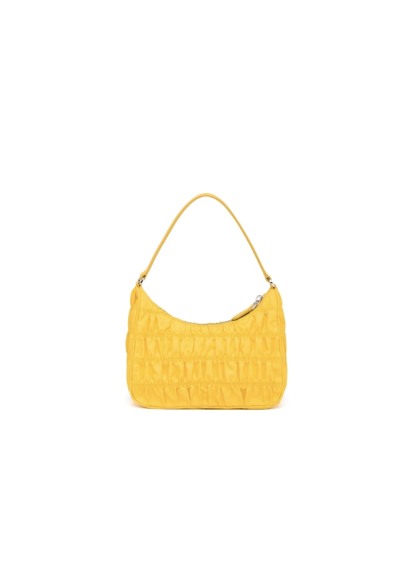 4 mini bag EK000045 nylon and saffiano yellow in nylon with silver tone for women 2799 1509