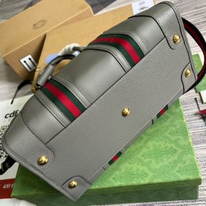 2 medium bauletto top handle bag with double g whitegrey for men 134in34cm 2799 1545