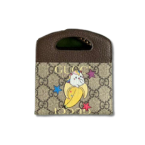 bananya print top handle mini bag supreme canvas beige for women 49in125cm 2799 1555