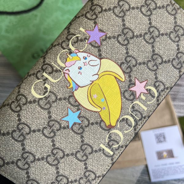 1 bananya print zip aound wallet supreme canvas beige for women 75in19cm 701060 u2vag 8679 2799 1561