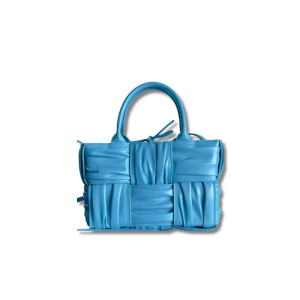 borsa mini arco tote bag blueyellowbeige for women 98in25cm 2799 1573