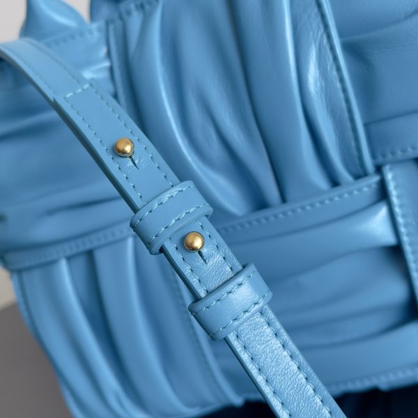 12 borsa mini arco tote Fig bag blueyellowbeige for women 98in25cm 2799 1573