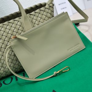 1-Mini Cabat Green Khaki/White For Women 7.9in/20cm 709464V1OW19009  - 2799-1616