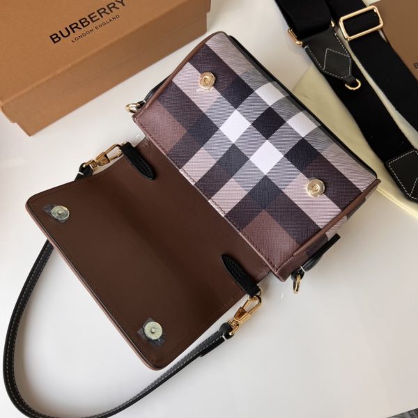 5 bb check and crossbody bag brown for women 80551721 72 in 185 cm 2799 1627