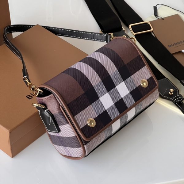 7 bb check and crossbody bag brown for women 80551721 72 in 185 cm 2799 1627