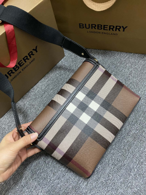 3 bb exaggerated check and note bag brown for women 80631231 98 in 25 cm 2799 1629