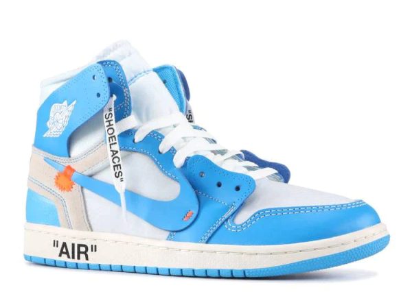 Nike off white aj1 on sale unc