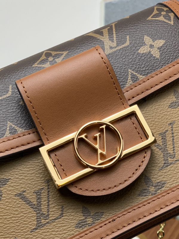Shop Louis Vuitton Dauphine chain wallet (M68746) by HOPE