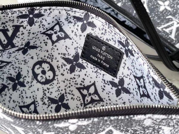 Louis Vuitton Grey/Black Monogram Jacquard Denim Speedy Bandouliere 25 Bag