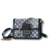 dauphine mm monogram jacquard denim gray for women 98in25cm m21458 2799 1691