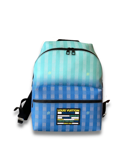 discovery backpack damier blue for women 157in40cm m59913 2799 1705