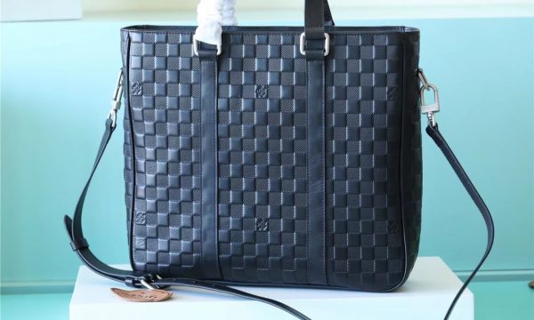 5 tadao 2way shoulder bag damier anfini black for men 146in37cm n41269 2799 1729