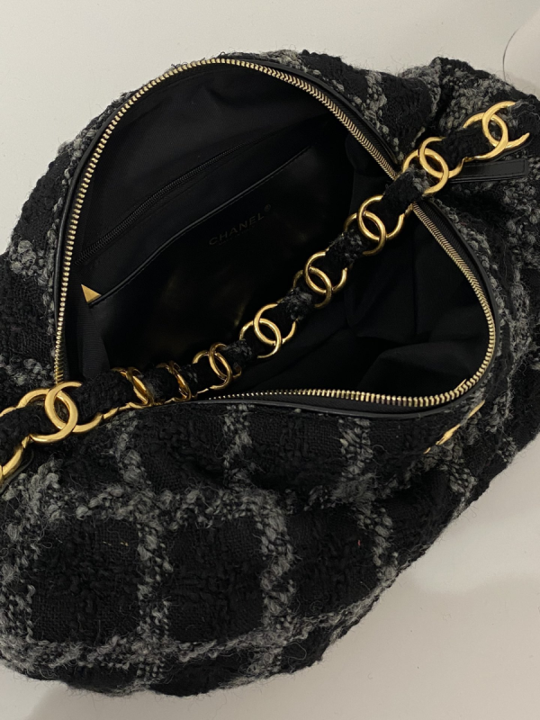 12 maxi hobo Bottega bag black for women 195in50cm as3564 2799 1778