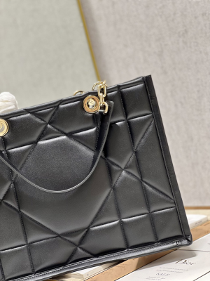 2-Medium Dior Essential Tote Bag Black For Women 14.7in/37cm M8721OZVJ_M900  - 2799-1790