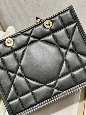 3-Medium Dior Essential Tote Bag Black For Women 14.7in/37cm M8721OZVJ_M900  - 2799-1790