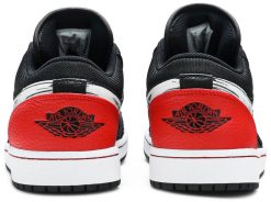 4-Air Jordan 1 Low ‘Brushstroke Swoosh – Black Red’ DA4659-001  - 2799-1251