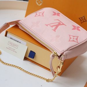 1 the mini pochette monogram empreinte blackgreywhitepink for women 61in155cm m80732 2799 1835