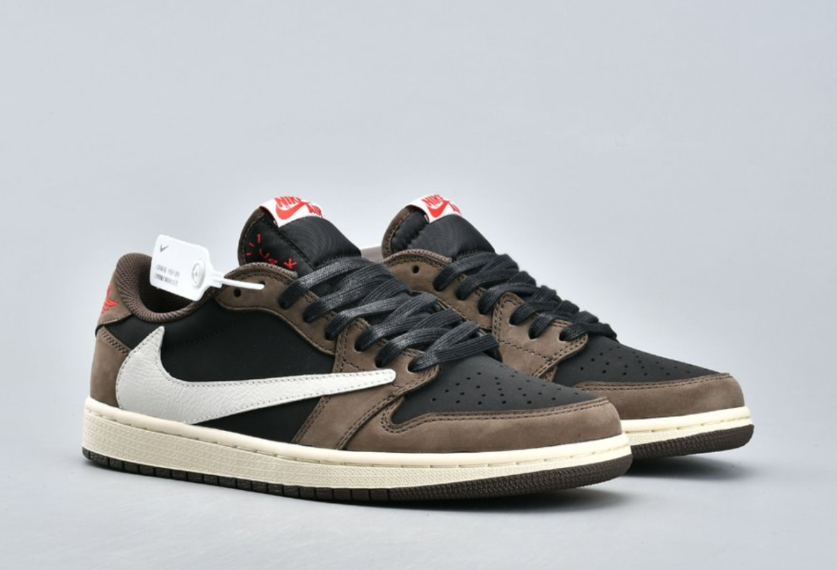 Travis Scott X Air Jordan 1 Low Louis Vuitton Brown Replica