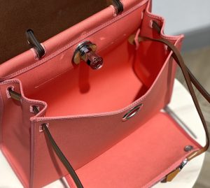 1-Hermes Herbag Zip Bag Pink, Silver Toned Hardware Bag For Women, Women’s Handbags, Shoulder Bags 12.2in/31cm  - 2799-1948