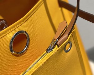 1-Hermes Herbag Zip Bag Yellow, Silver Toned Hardware Bag For Women, Women’s Handbags, Shoulder Bags 12.2in/31cm  - 2799-1949