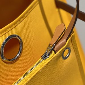 1 hermes herbag zip bag yellow silver toned hardware bag for women womens handbags shoulder bags 122in31cm 2799 1949