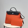 hermes herbag zip bag red silver toned hardware bag for women womens handbags shoulder bags 122in31cm 2799 1950
