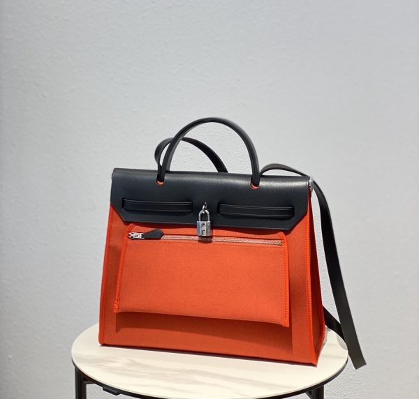 2 hermes herbag zip bag red silver toned hardware bag for women womens handbags shoulder bags 122in31cm 2799 1950
